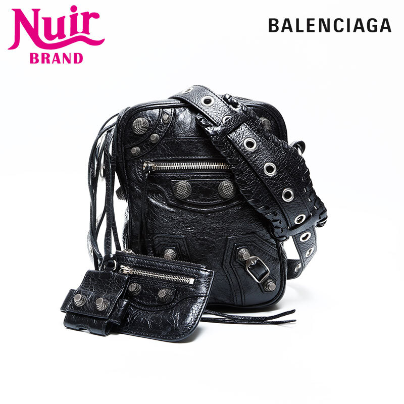バレンシアガ BALENCIAGA ショルダーバッグ Le Cagole レザー クロスボディ ブラック拍卖