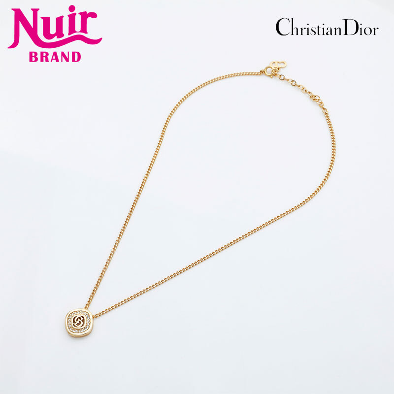 クリスチャンディオール Christian Dior ネックレス CDロゴ ゴールド拍卖