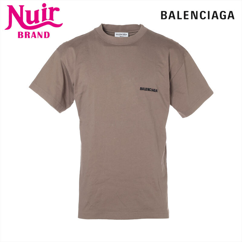 バレンシアガ BALENCIAGA 半袖Tシャツ XS コットン 2021 ロゴ ベージュ拍卖