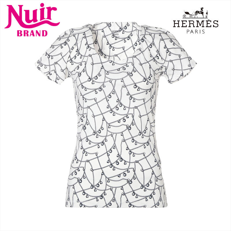 エルメス HERMES 半袖Tシャツ 36 コットン ホワイト拍卖