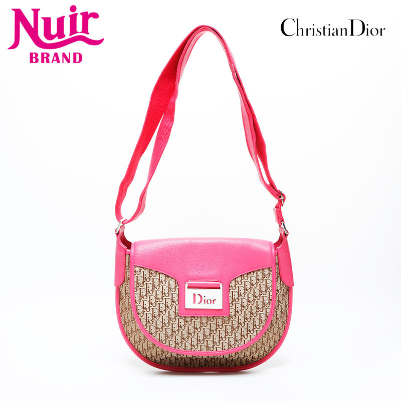 クリスチャンディオール Christian Dior ショルダーバッグ ストリートシック トロッター ブラウン ピンク拍卖