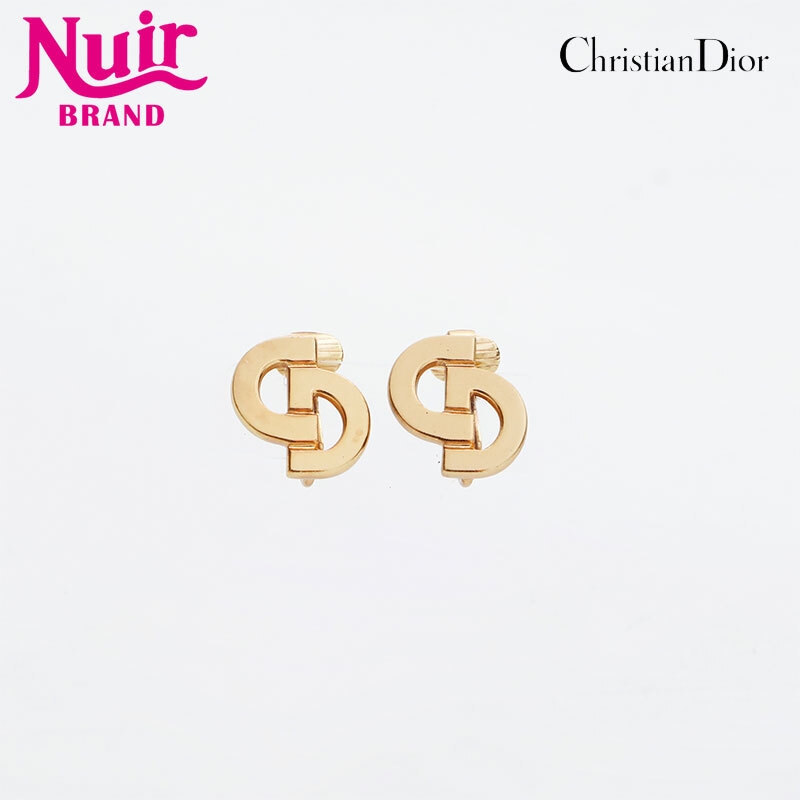 クリスチャンディオール Christian Dior イヤリング CDロゴ ゴールド拍卖