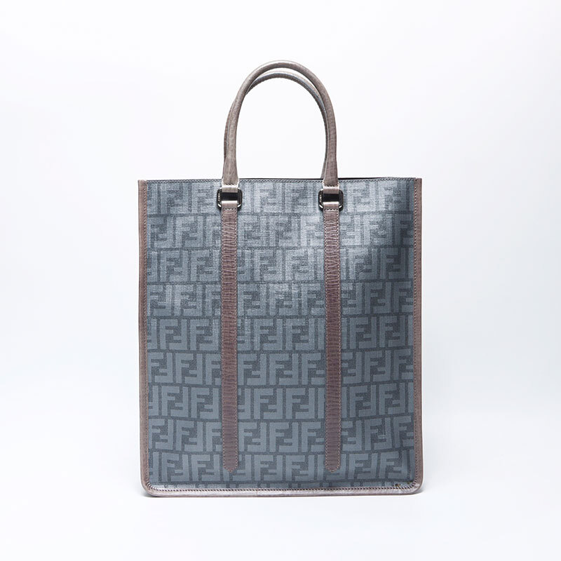 フェンディ FENDI トートバッグ ズッカ PVC グレー拍卖