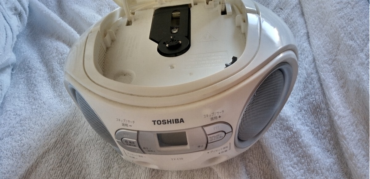 ジャンク品/東芝/CDラジオ/TY-C10/2019年製/ホワイト拍卖