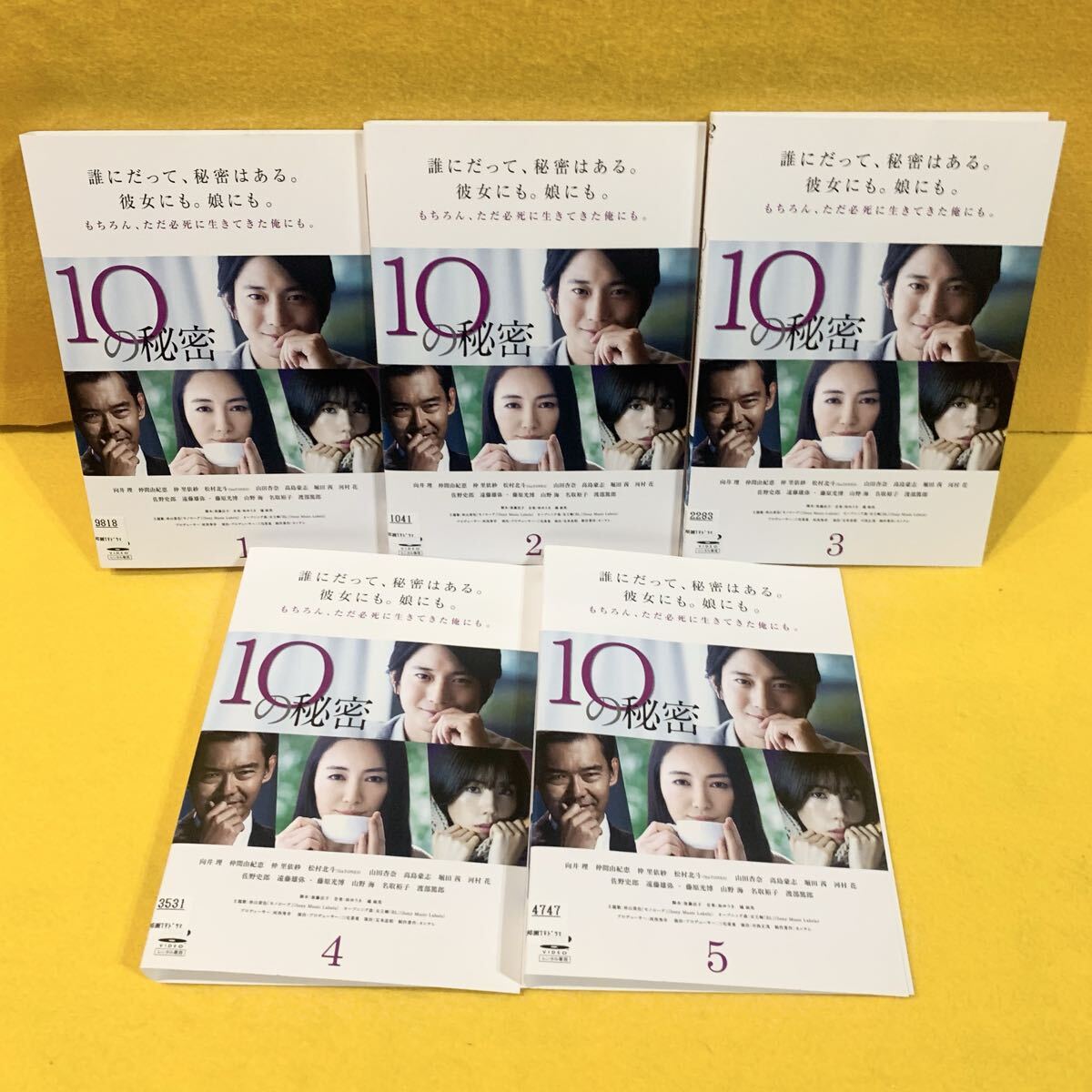 10の秘密 DVD 全5巻 全巻セット 向井理 仲間由紀恵 仲里依紗 渡部篤郎 松村北斗 レンタル落ち拍卖