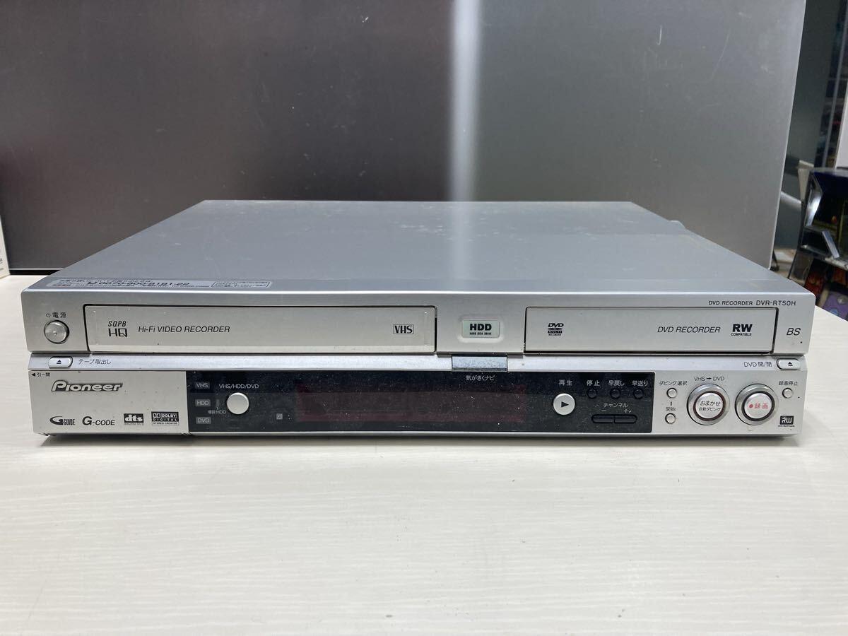 Pioneer パイオニア VHS一体型 HDD/DVDレコーダー DVR-RT50H ビデオデッキ拍卖