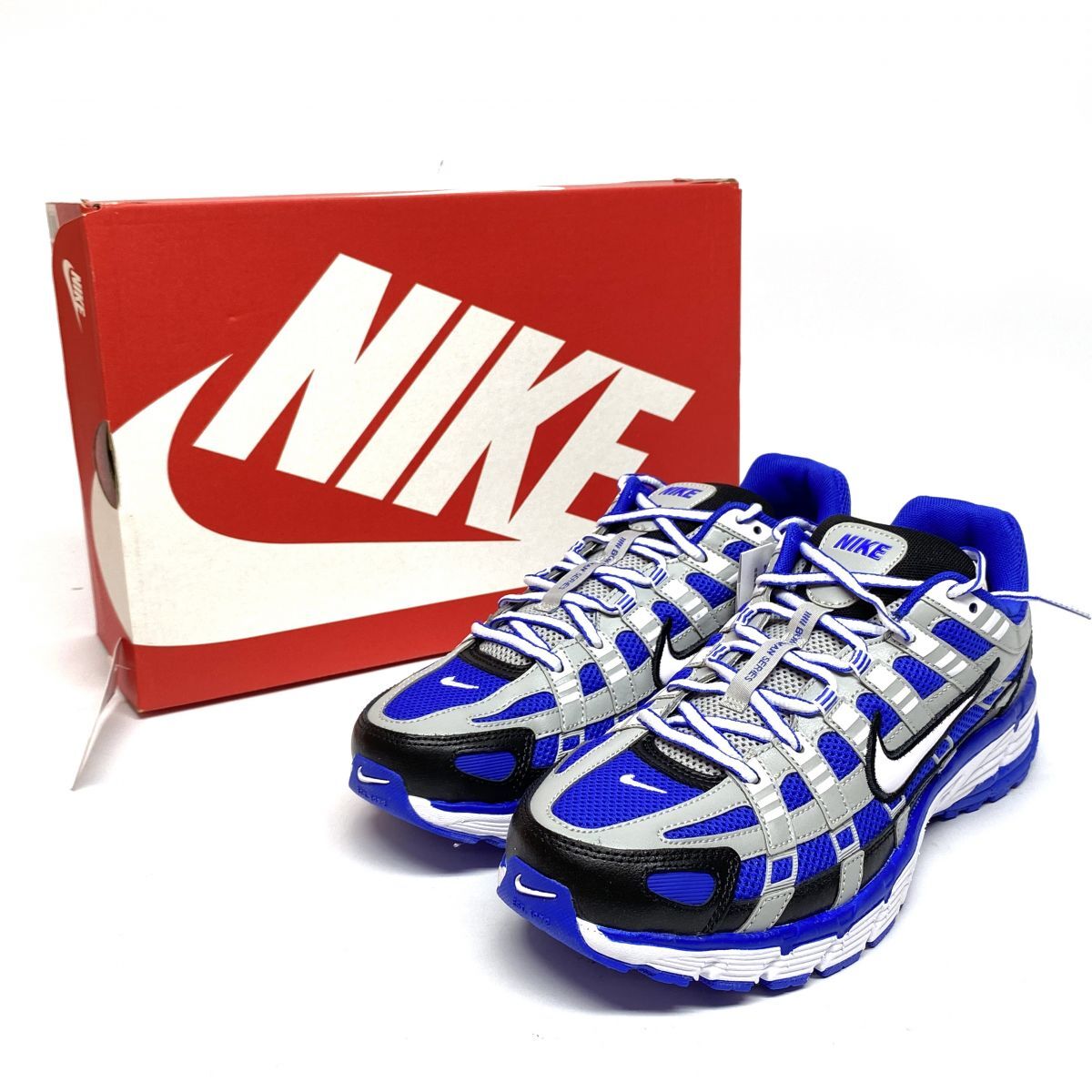 tu153 【新古品】 Nike ナイキ P-6000 Racer Blue/Black/Flat Silver/White CD6404-400 28cm スニーカー シューズ 箱有 2 【津山店】拍卖
