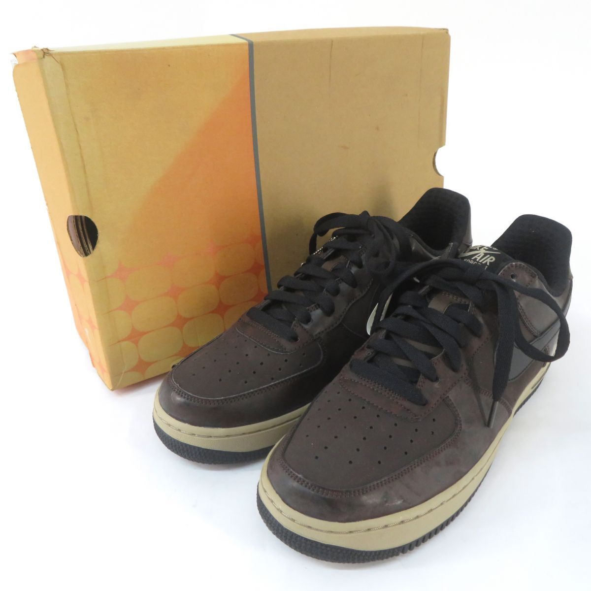 153 【観賞用】NIKE ナイキ AIR FORCE 1 LOW PREMIUM エアフォース ロー プレミアム 313641-201 US10 28cm 箱有 ※現状品拍卖