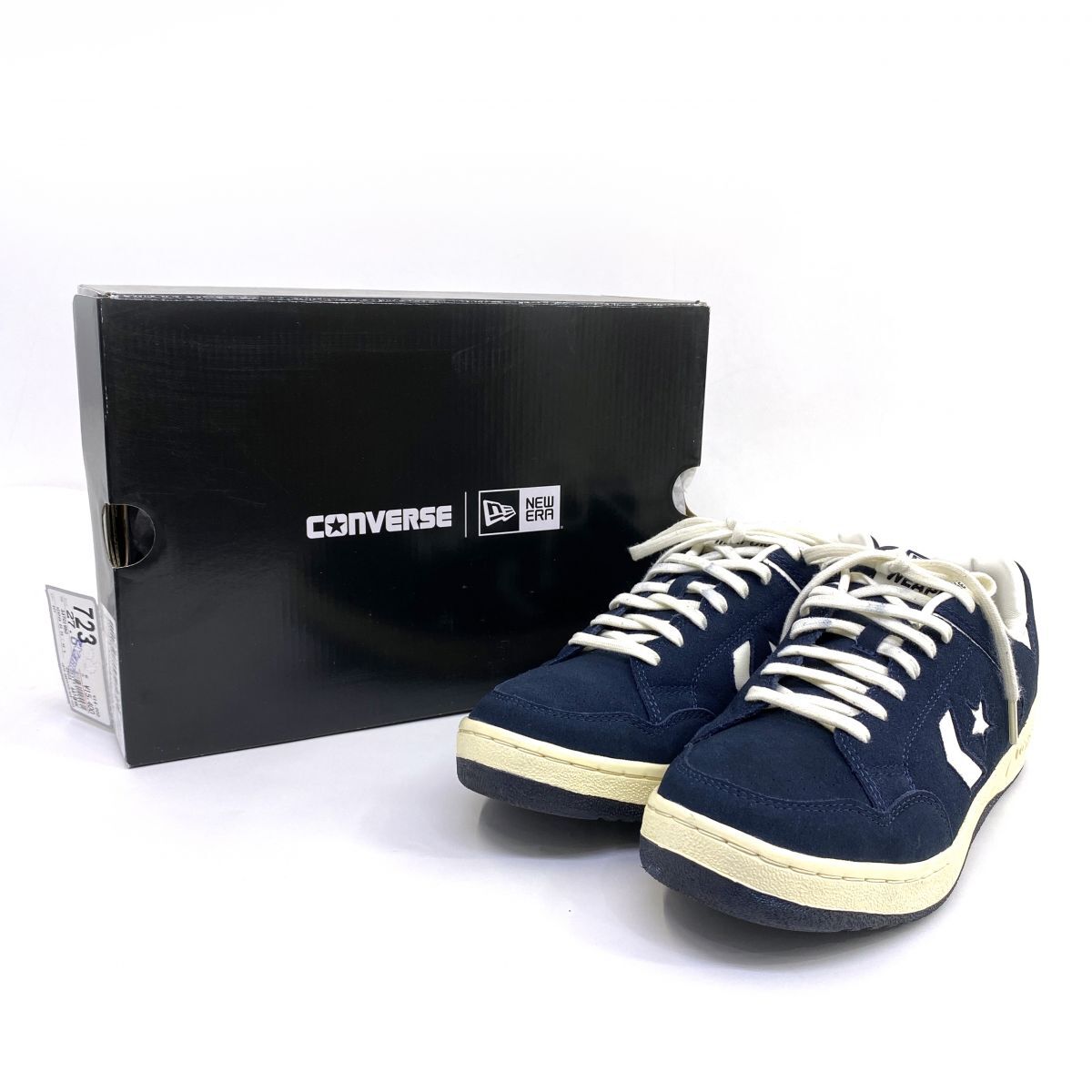 154s CONVERSE × NEW ERA コンバース ニューエラ WEAPON SUEDE OX NE ウエポン スエード 33701950 US9 27cm 箱有 ※中古拍卖