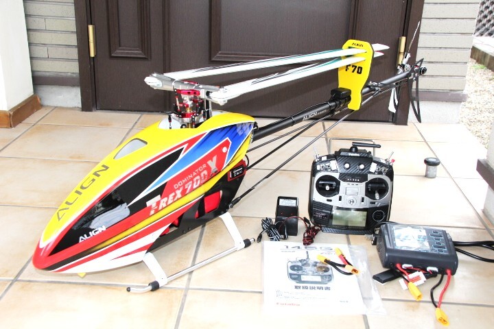 アライン T-REX700X H1仕様 プロポ・バッテリー・充電器付 フルセット フライト設定済 このままフライトできます。拍卖