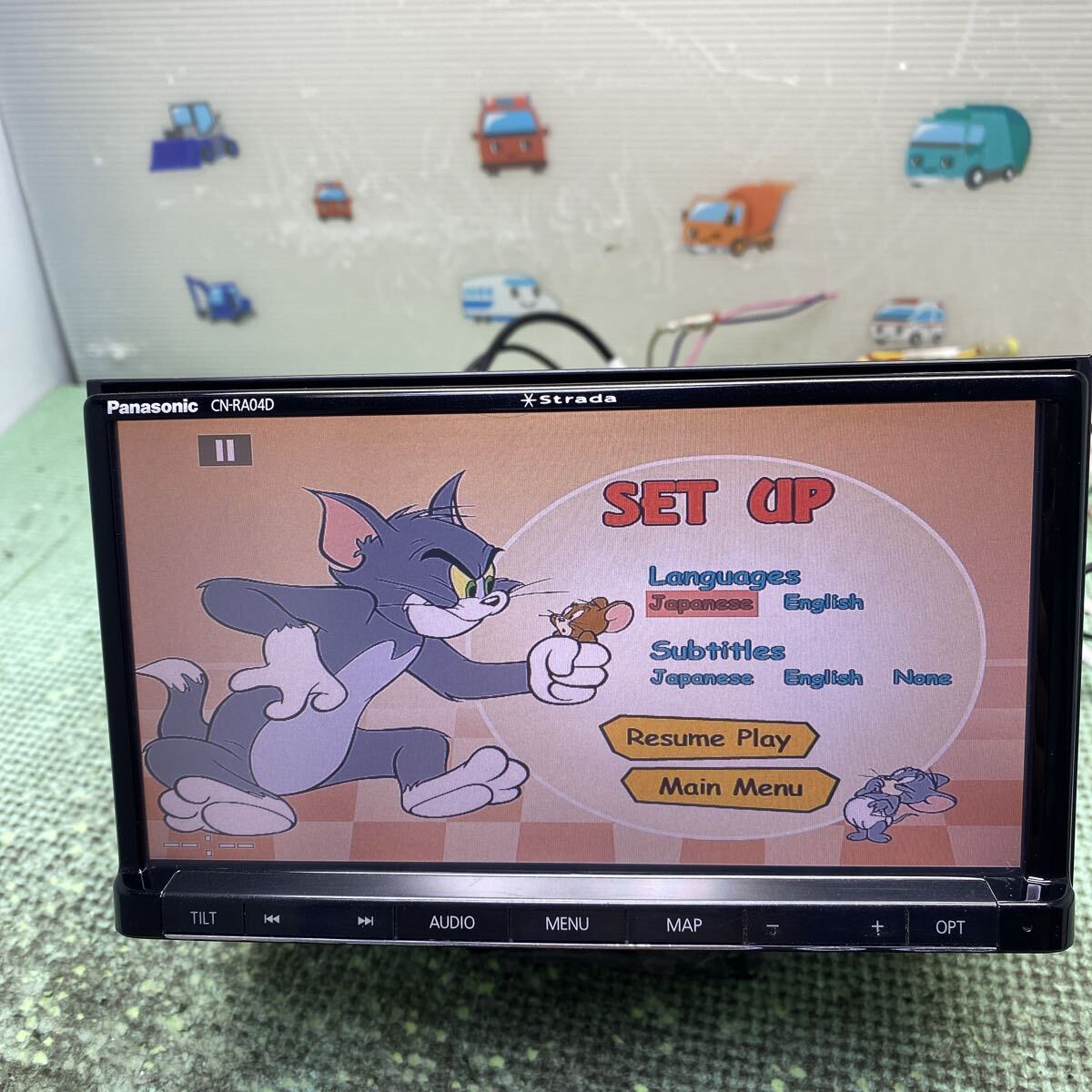 ★保証付動作★ Panasonic ストラーダ SDナビ CN-RA04D★フルセグ TV Bluetooth DVD CD SD拍卖