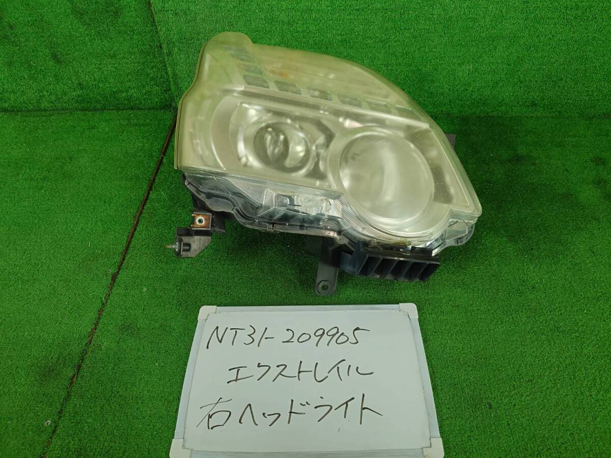 日産 エクストレイル DBA-NT31 右 ヘッドライト NT31-209905 ICHIKOH 1848 ※現状品 磨き用 コア用 にも拍卖