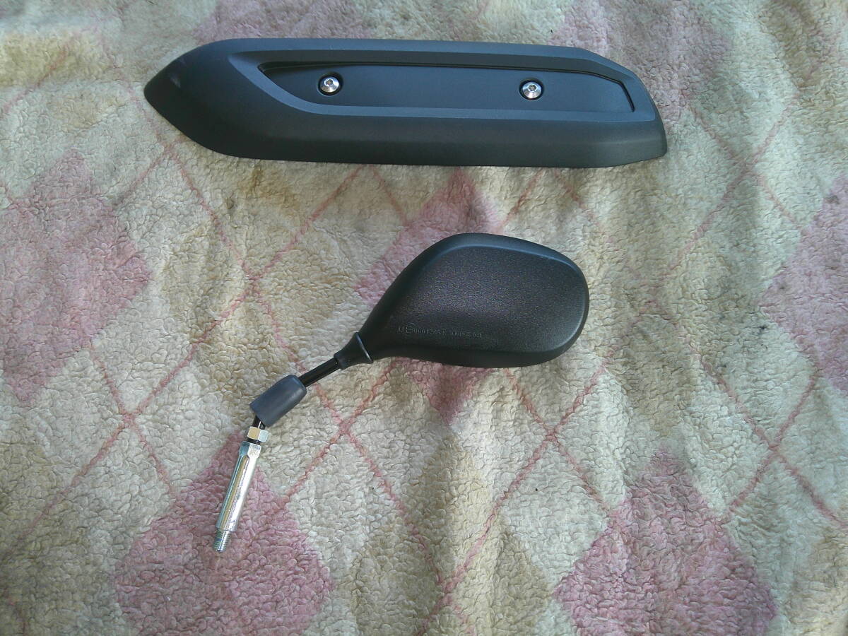 AY01 ジョグ JOG 純正マフラーカバー+左ミラーセット拍卖