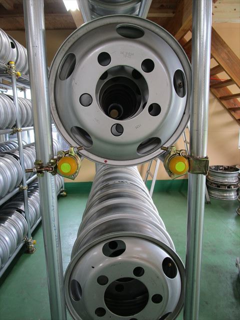 送料無料 新車外し 三菱 キャンター ふそう 日産NT450 TOPY製 XAC16×5.5K 115-8 5穴 美品 1本価格拍卖