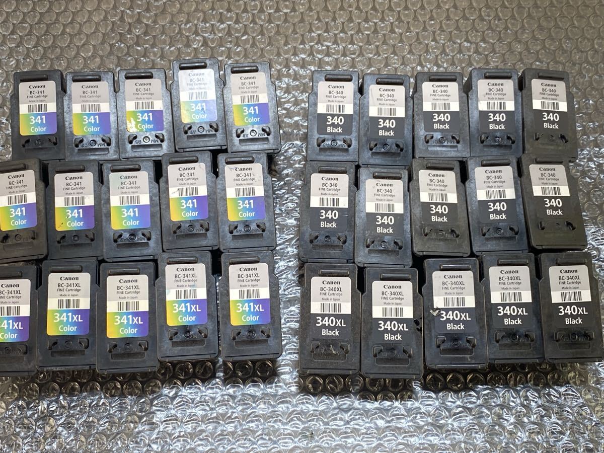★まとめ売り Canon キャノン BC-340 BC-341 使用済み インクカートリッジ 純正 一体型 空インクカードリッジ 計30個 リサイクル 管理KA493拍卖