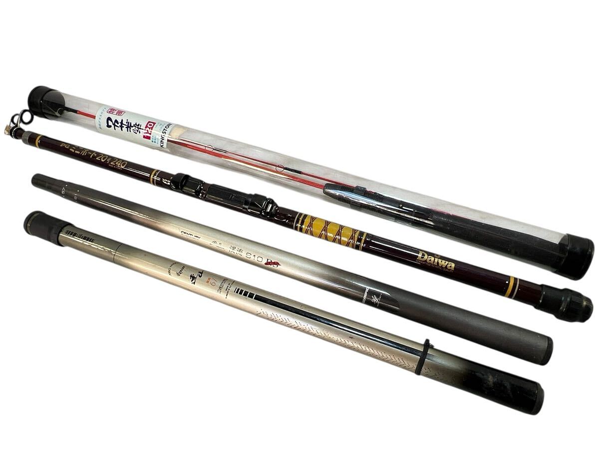 ◆まとめ売り 4点 DAIWA ダイワ CENTURY KINGSTON 連山 渓流 ワカサギ竿 釣竿 釣り竿 ロッド フィッシング セット 現状品 管理KA633拍卖