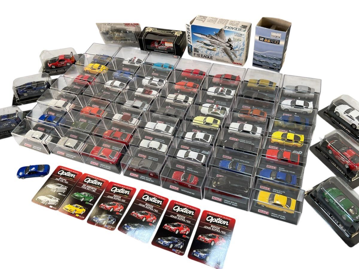 ◆大量まとめ売り 60点 REAL-X 1/72スケール ニッサン スカイライン 日産 NISSAN ミニカー 車 バス 戦闘機 コレクション 現状品 管理KA670拍卖