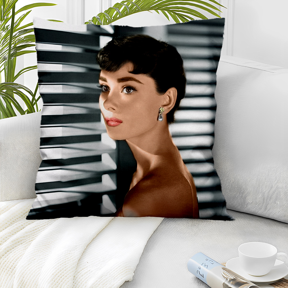 新品 オードリーヘップバーン クッションカバー /41/ 45×45cm 中身 100均 ニトリで販売拍卖