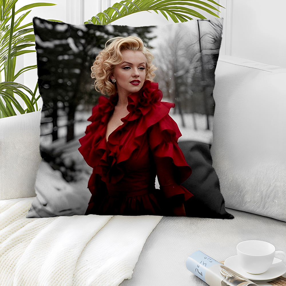 新品 マリリンモンロー クッションカバー /124/ 45×45cm 枕カバー 中身 100均 ニトリで販売拍卖
