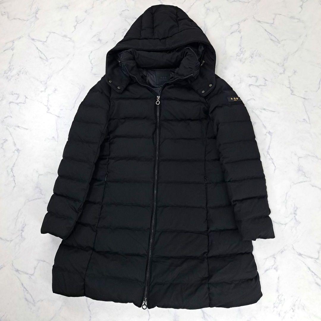 希少サイズ3L★TATRAS タトラス ダウンコート ZEJA ウール 大きいサイズ レディース ダウンジャケット フード Aライン 05 ブラック 黒拍卖