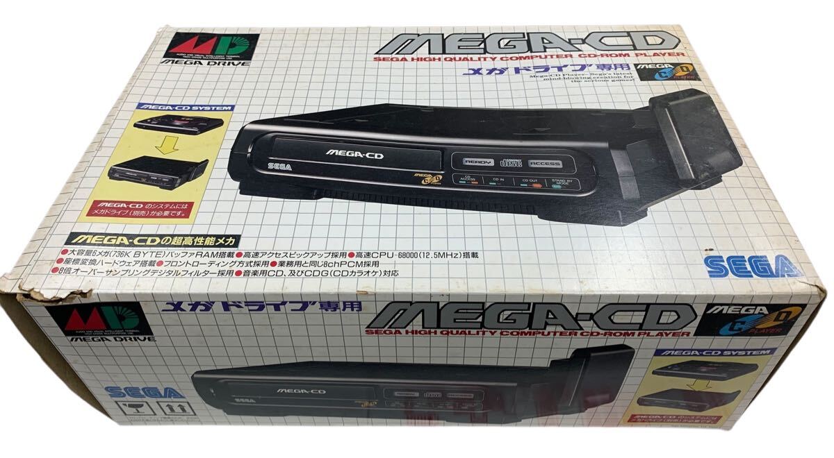 1円スタート 9067 メガドライブ専用 メガCD 元箱 MEGA-CD MEGA DRIVE メガドライブ SEGA セガ 当時物 コレクション拍卖