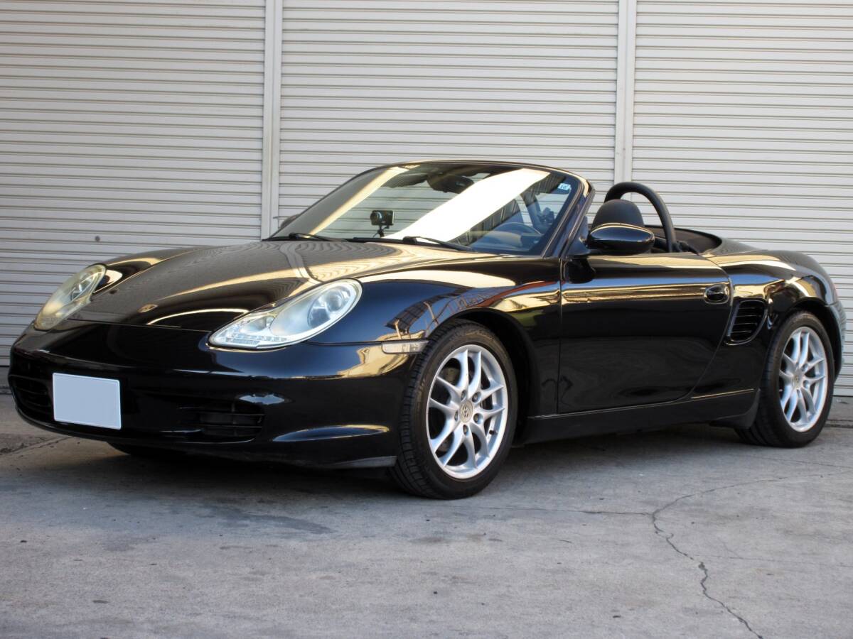 ★986ボクスター★ハーフレザー★パワーシート★SDナビ/TV★純正17インチアルミ★LEDヘッドライト★電動オープン★後期型★拍卖
