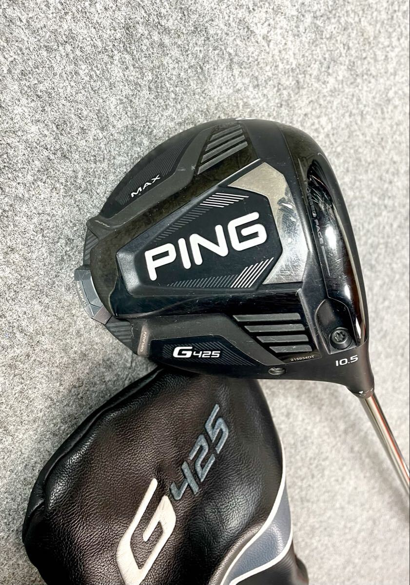 PING ピン G425 10.5° MAX ドライバー / SHAFT PING TOUR 173-65 R / LENGTH 45.25 65 R 右利き用 ゴルフクラブ ヘッドカバー付き拍卖