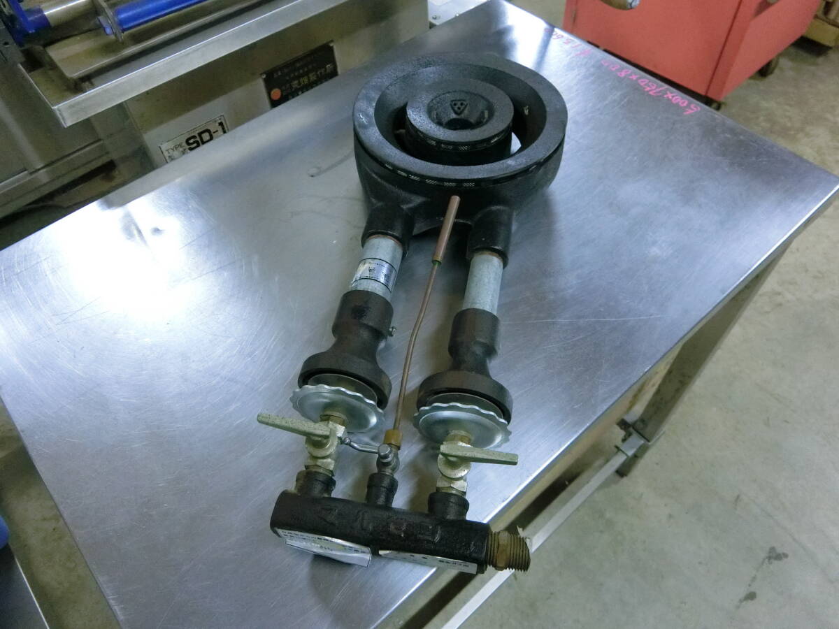 茨城発 都市ガス用展示未使用品 マルゼンファイヤースクリーンバーナー MG-280B 五徳と下枠無し拍卖