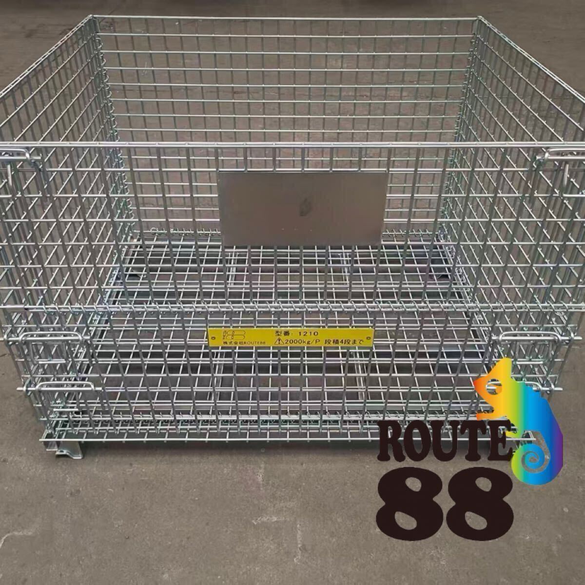 【奈良県葛城市発】メッシュパレット 1200×1000×900 100台セット 耐荷重:2000kg 網目:50×50 網パレット 鉄製 パレティーナ拍卖