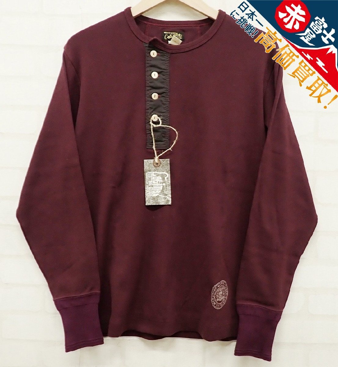 9T6688/未使用品 COLIMBO KINGS HIGHWAY HEAVY HENRY SHIRT ZV-0446 コリンボ 長袖ヘンリーネックTシャツ拍卖