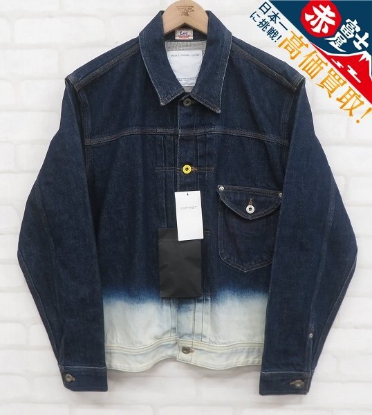 9T6317/SOPHNET×Hingston×Lee TIP BLEACHED DENIM JACKET 178168 ソフネット リー ブリーチデニムジャケット Gジャン拍卖