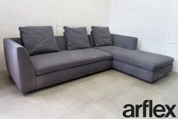 ■P108■展示品■アルフレックス/arflex■イタリア■SONA/ソーナ■カウチソファセット/3人掛けソファ■105万円■フェザー■モダン■拍卖