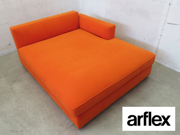 ■P627■美品■アルフレックス/arflex■MILAN/ミラン■リラックス右アームソファ■最高級■ファブリック■イタリア■拍卖