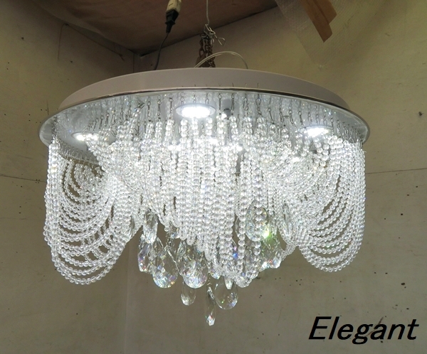 ■P118■展示品■クリスタル■高級■シャンデリア■エレガント■LED■ロココ■天井照明■拍卖