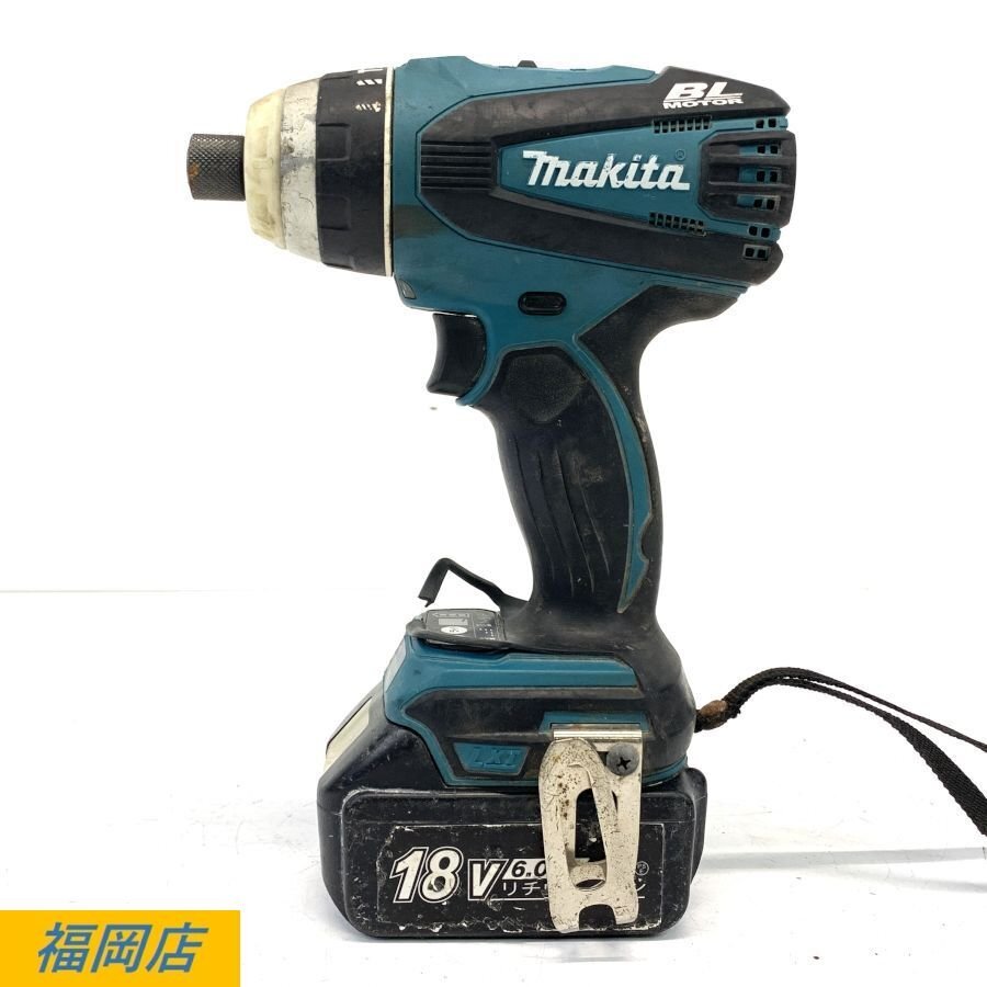 makita TP141D 充電式4モードインパクトドライバ バッテリー付き ※通電/動作未確認品 状態説明あり*ジャンク品【福岡】拍卖