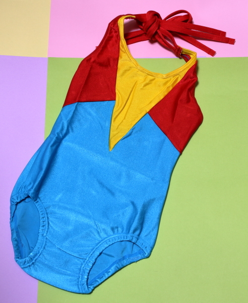 女児用ホルターネックレオタード LSサイズ バトントワリング 新体操拍卖