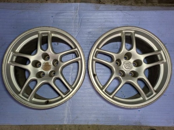 NISSAN 日産 R33 スカイライン 純正 ホイール 17インチ 9J +30 5穴 114.3 2本セット 中古品 GT-R BCNR33拍卖