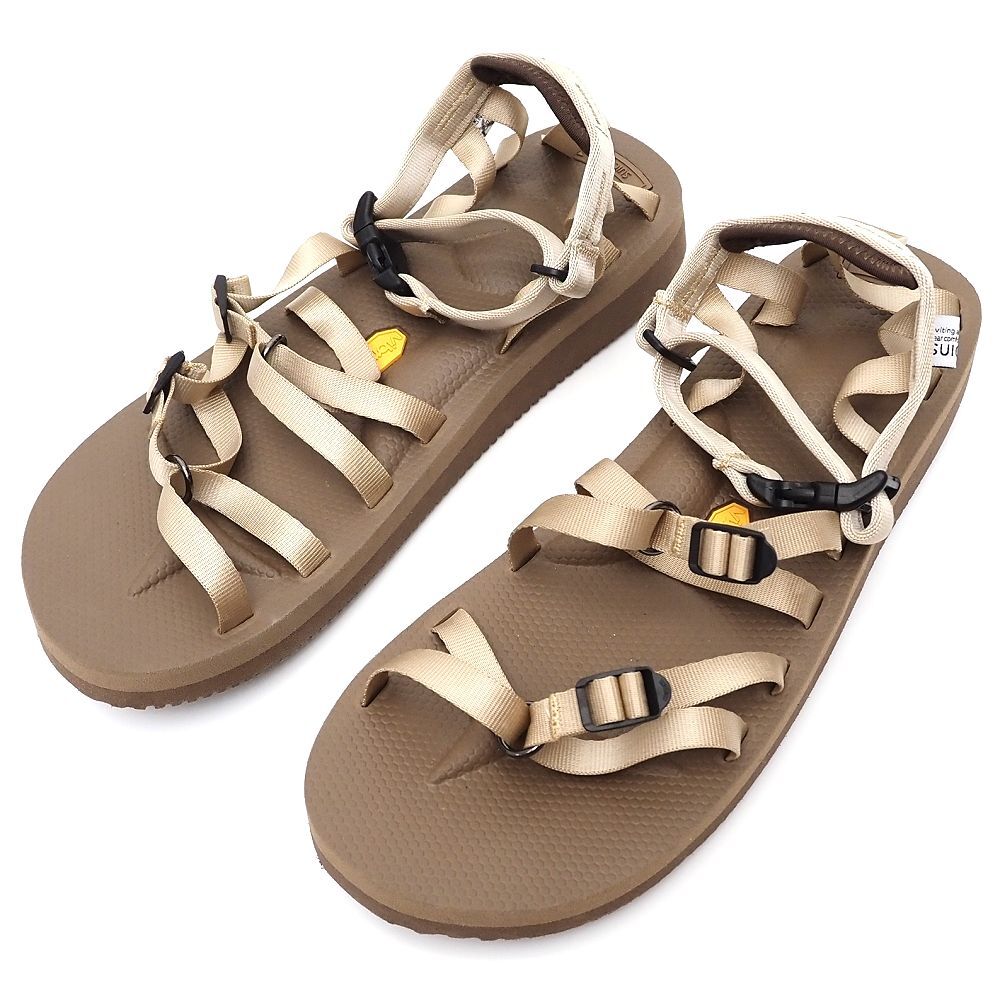 H06584 未使用品 SUICOKE/TOSSHI-V サンダル 【サイズ:US10(28cm)】 ベージュ スイコック メンズ拍卖
