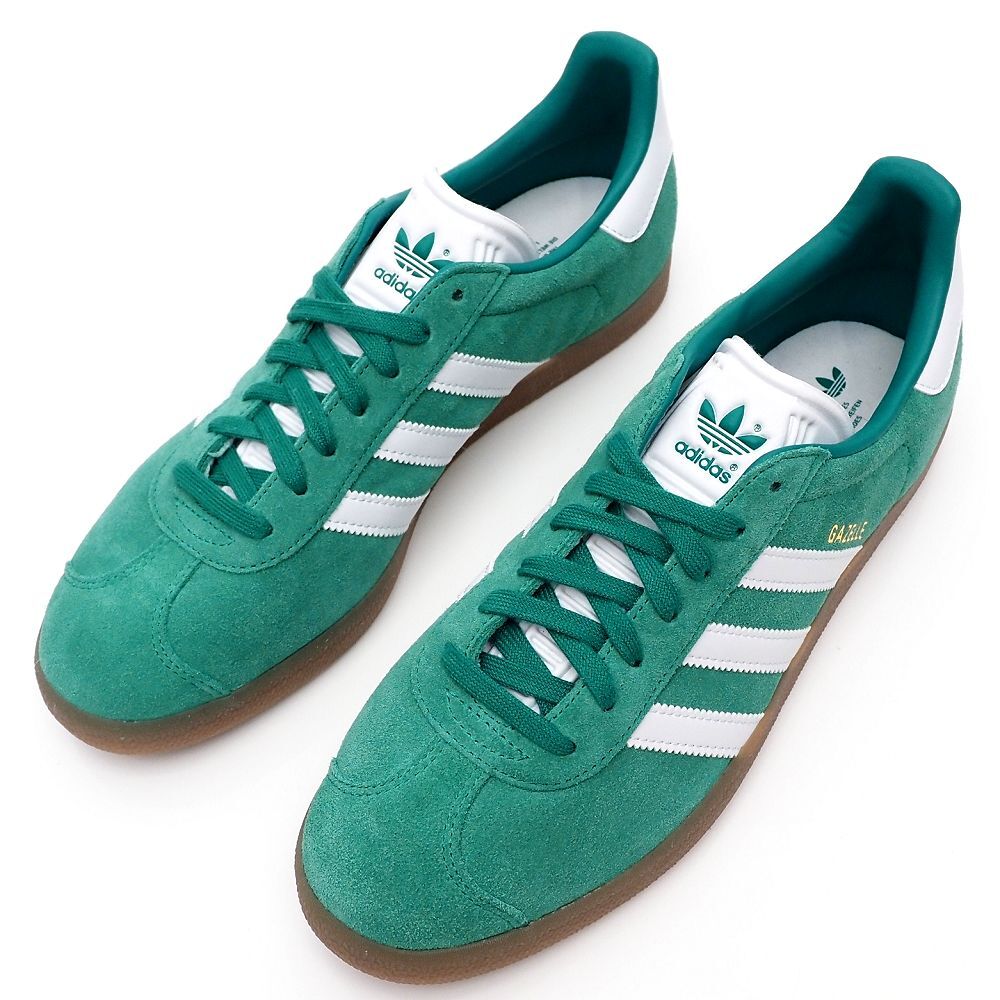 H06503 未使用品 adidas/GAZELLE スエードレザー スニーカー 【サイズ:US11(29cm)】 グリーン ID6106 ガゼル アディダス メンズ拍卖
