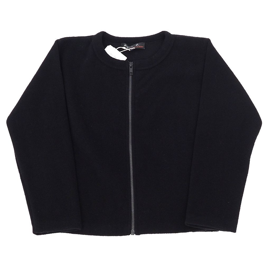 J0631S 新品 agnes b./ENFANT ジップアップ フリース 【サイズ:8an】 ブラック ジャケット フランス製 アニエスベー アンファン キッズ拍卖