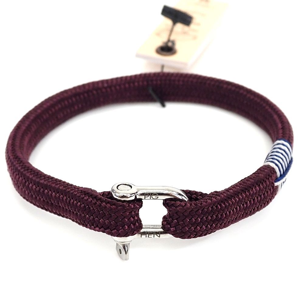 J06129 未使用品 PIG&HEN/Gorgeous Georg ブレストレット 【サイズ:M(18cm)】 パープル/シルバー ピッグアンドヘン メンズ拍卖