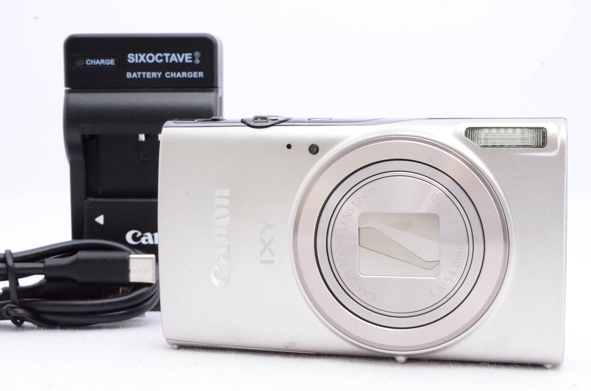 動作良好 美品 キャノン CANON IXY 650 シルバー コンパクトデジタルカメラ クーポン使用に拍卖