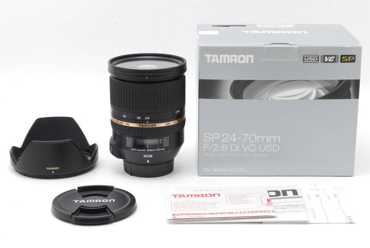 タムロン TAMRON SP 24-70mm F2.8 Di VC USD A007 ニコン NIKON Fマウント 手ぶれ補正 美品 大口径 標準ズーム拍卖