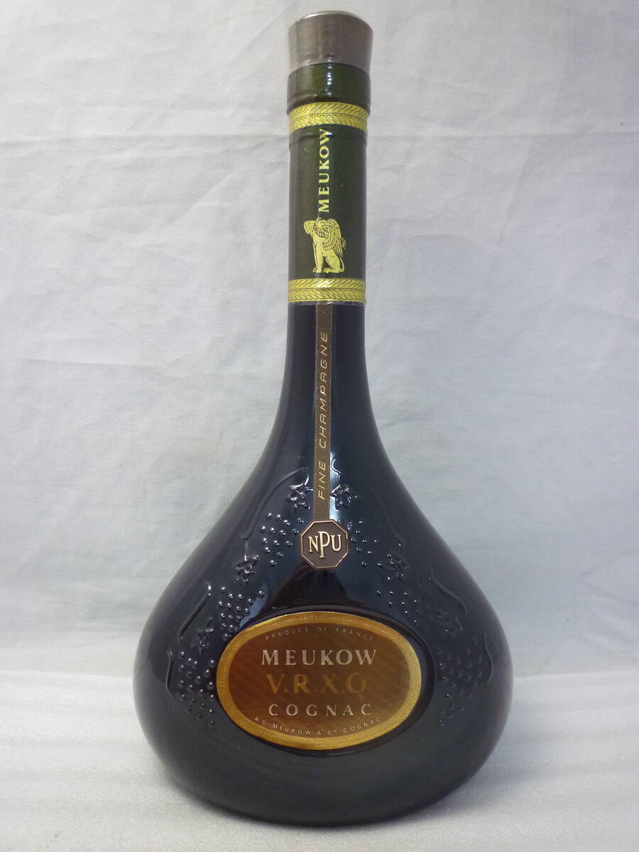 【未開栓】輸入酒 MEUKOW ミュコー NPU ファインシャンパーニュ V.R.X.O コニャック ブランデー 750ml 40% 自宅保管品拍卖