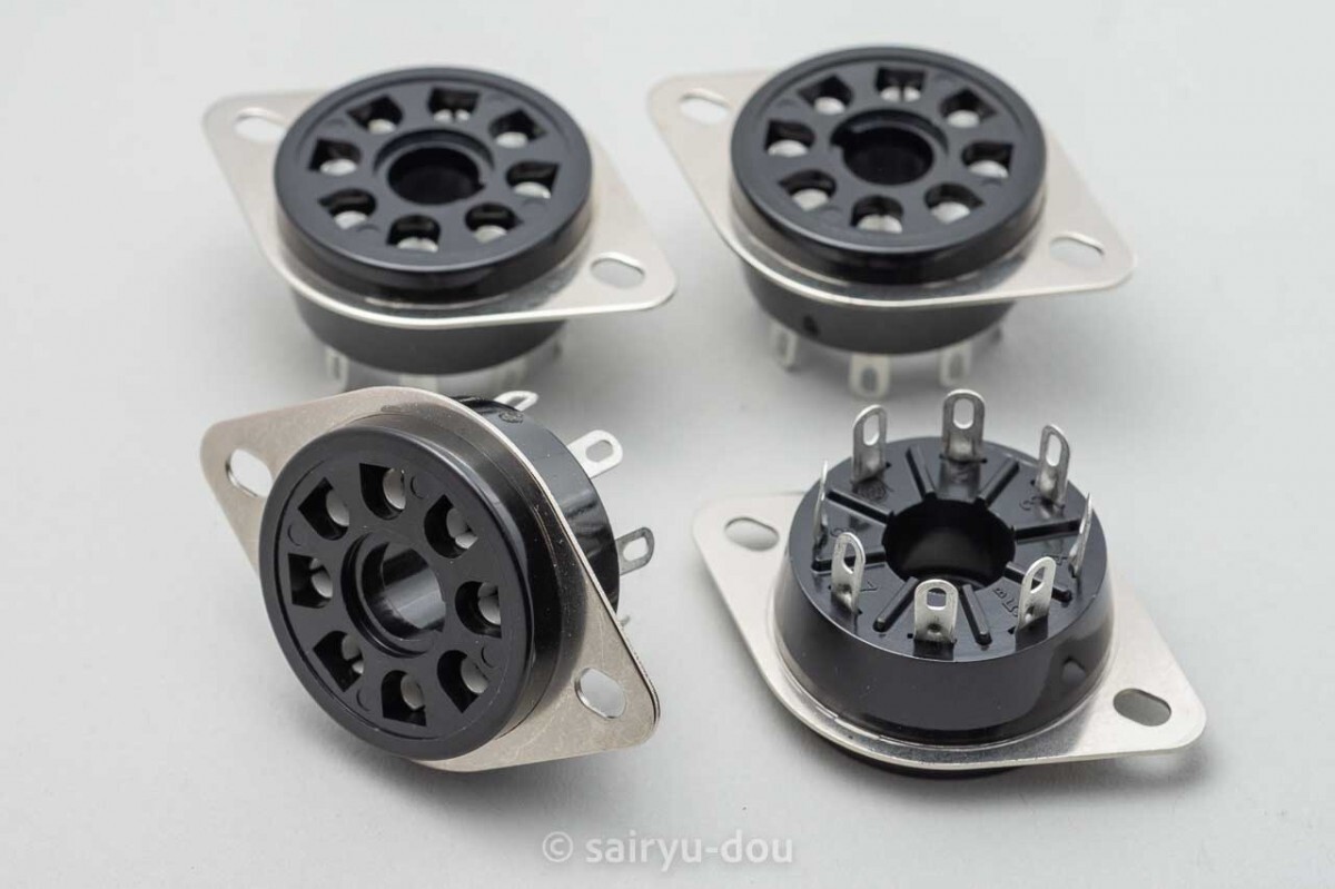 8ピン USオクタル 真空管ソケット QQQ(サンキューテクノス)製 新品4個セットB拍卖