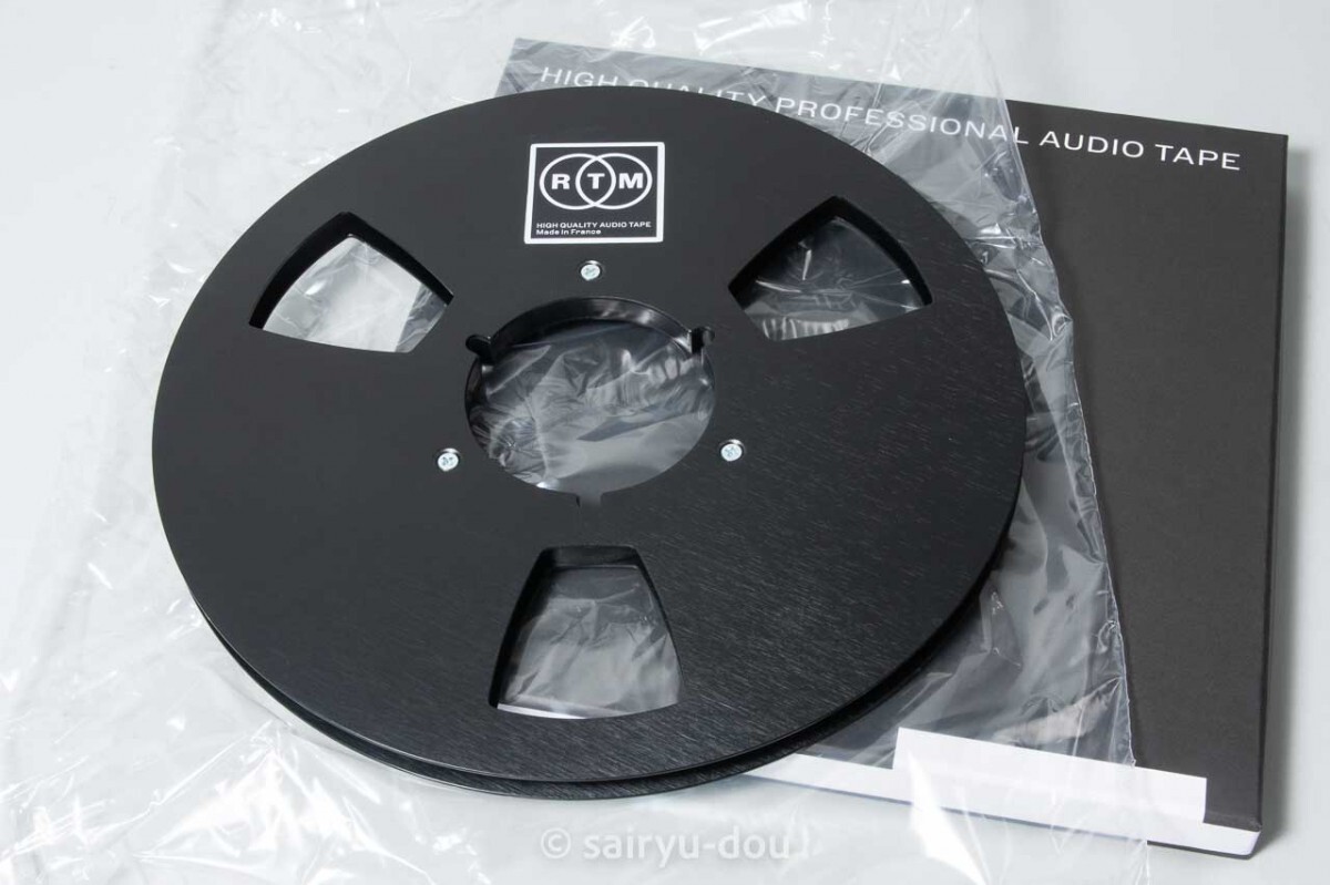 新品10号1/4インチ幅用カラーメタルリール 黒 RTM製 新品1巻B拍卖