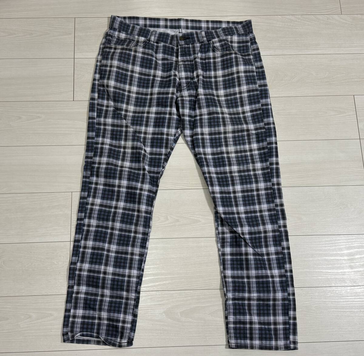 ★ユニクロ UNIQLO ストレッチ チェックパンツ メンズ★拍卖