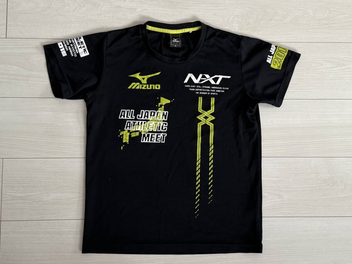 ★ミズノ MIZUNO N-XT 半袖Tシャツ ブラック Sサイズ ALL JAPAN ATHLETIC★拍卖