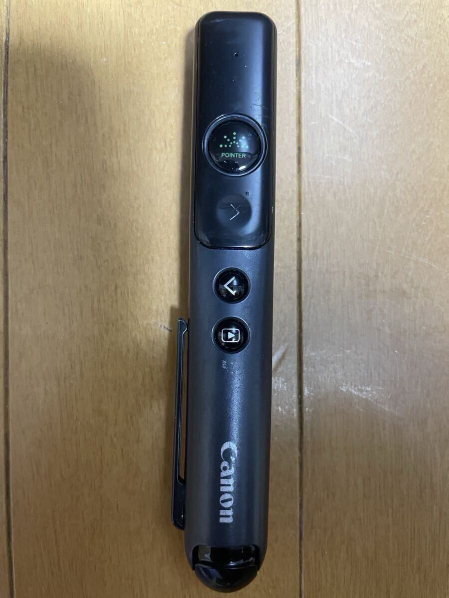 Canon 【抗菌仕様】グリーンレーザーポインター PR80-GC ダークシルバー タイマー・ワイヤレスPPT操作機能付 中古品 プレゼンテーション拍卖
