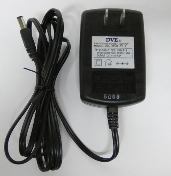 ■DVE ACアダプター DSA-0151F-12A DC12V 1.5A センタープラス拍卖